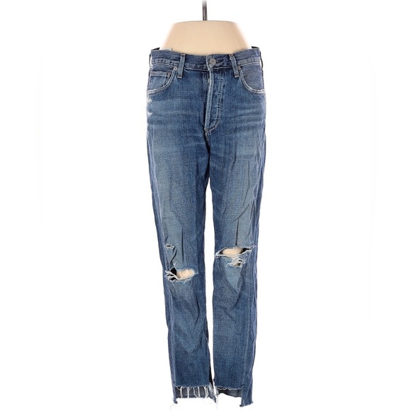 CITIZENS OF HUMANITY LIYA HI-LO HEM CLASSIC FIT JEANS size 25 style 1620C-749 - Picture 8 of 9